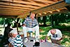Bruce Frost MCing the 1994 Frost reunion