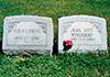 Eola Frost and Jean Vitt Winograd headstones